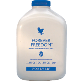 Forever Freedom - Aloe vera combined with substances that are helpful for the maintenance of proper joint function and mobility in a tasty, orange-flavored juice.